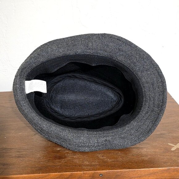 Mens Plaid Wool Fedora Hat Classic Checkered Red Black Gray Casual - Picture 6 of 8